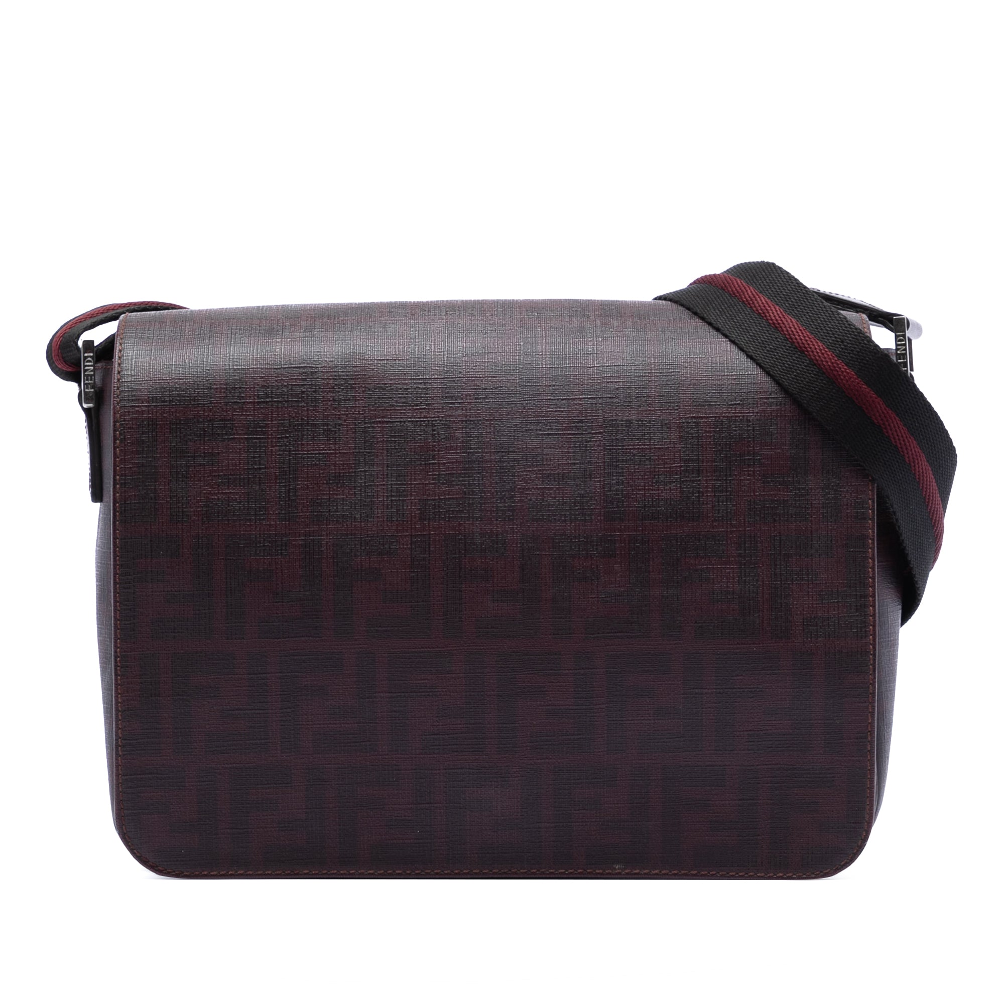 Flap Messenger Bag Zucca Coated Canvas Medium