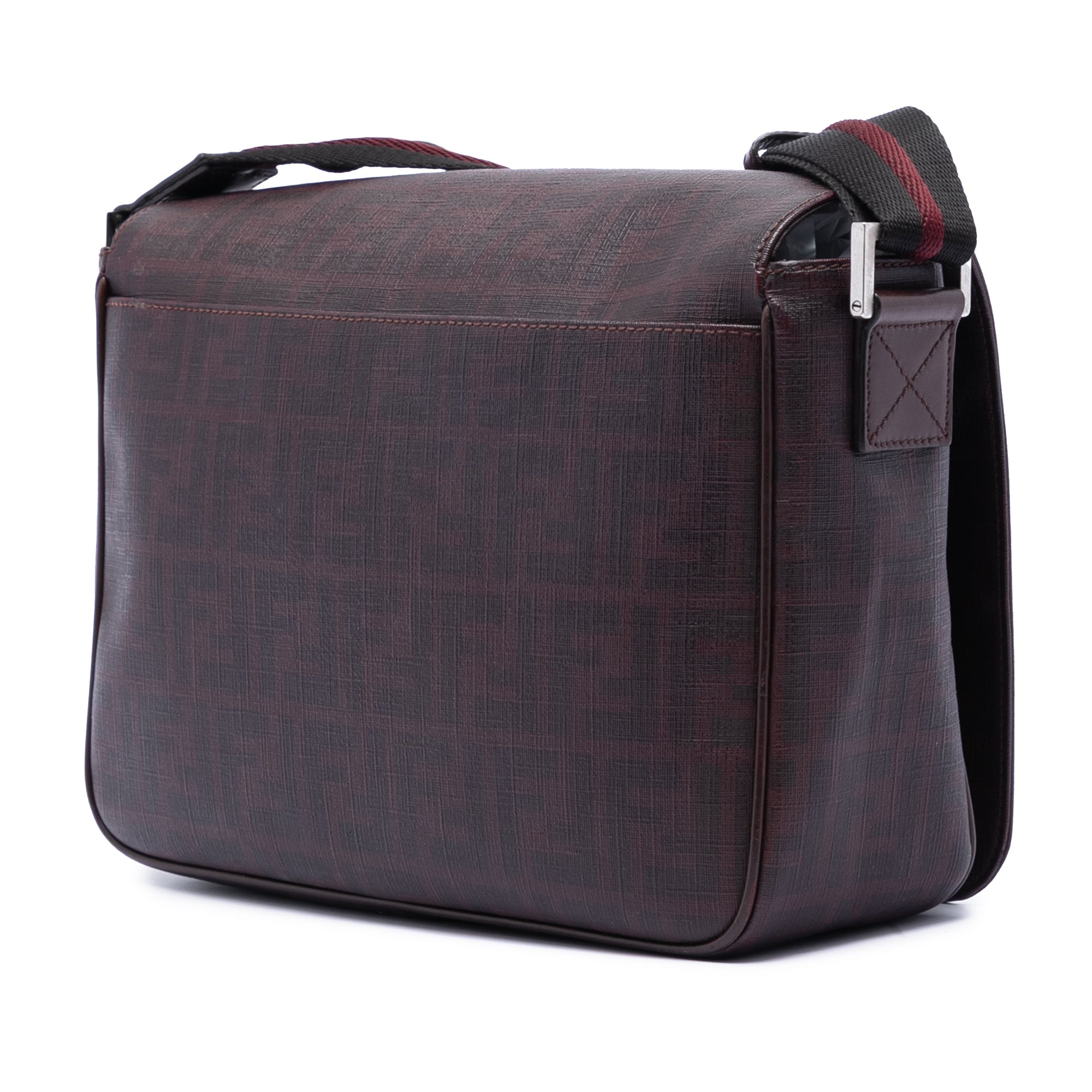 Flap Messenger Bag Zucca Coated Canvas Medium