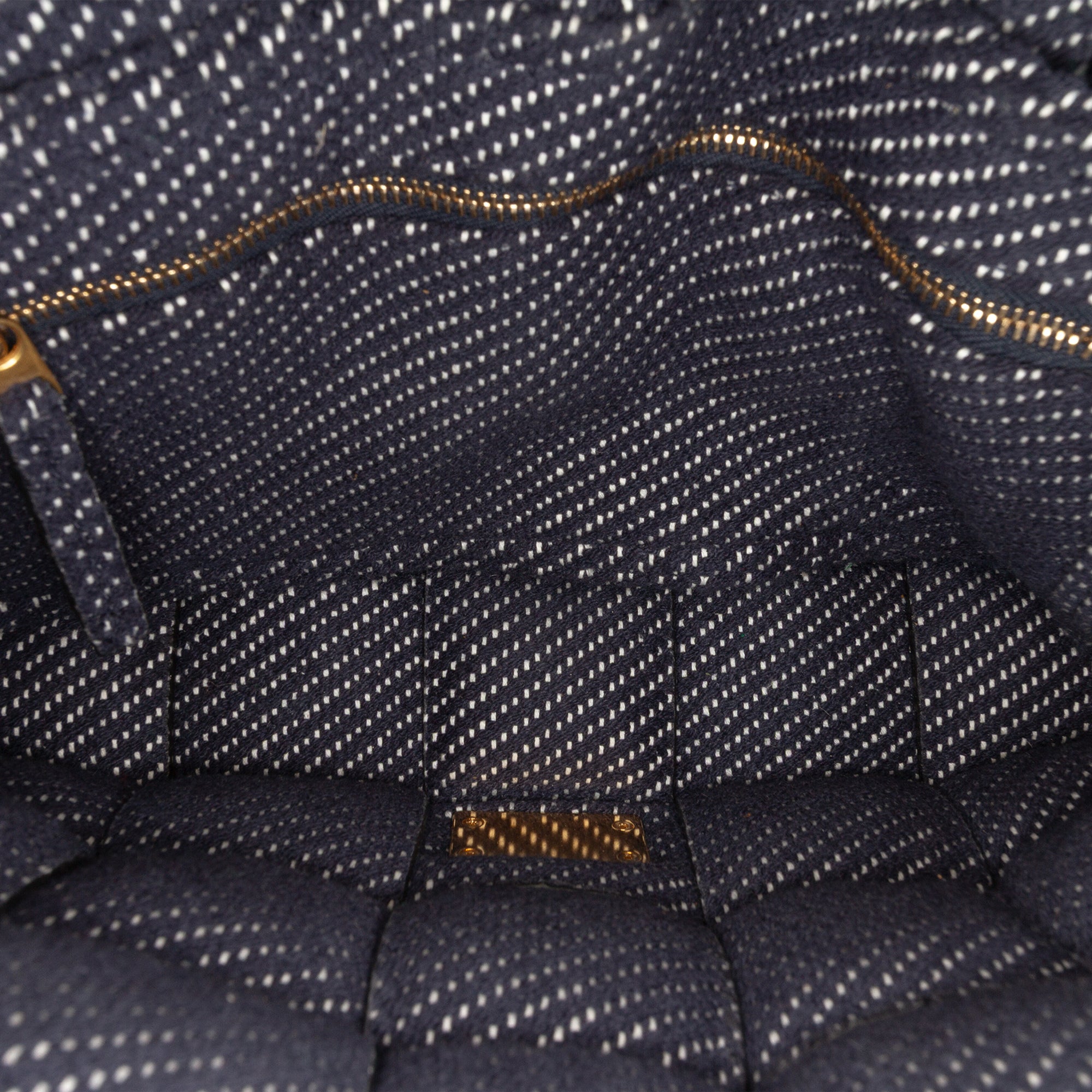 Cassette Crossbody Bag Padded Maxi Intrecciato Denim