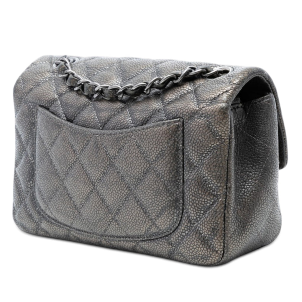 Classic Single Flap Bag Quilted Caviar Mini