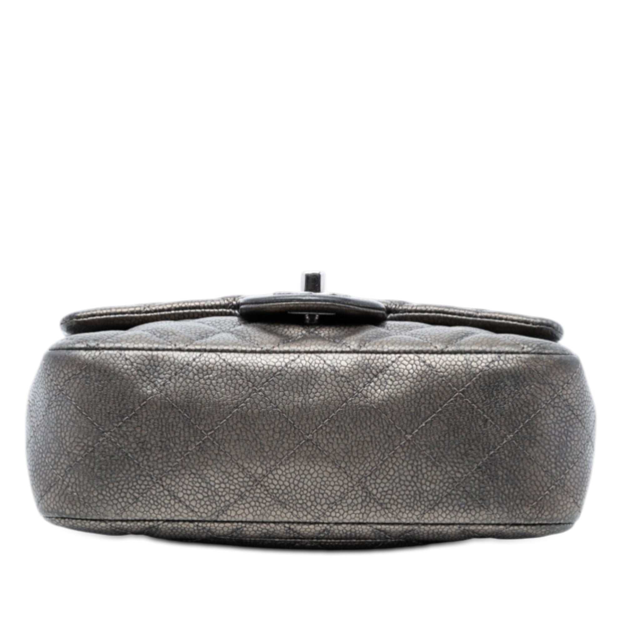 Classic Single Flap Bag Quilted Caviar Mini