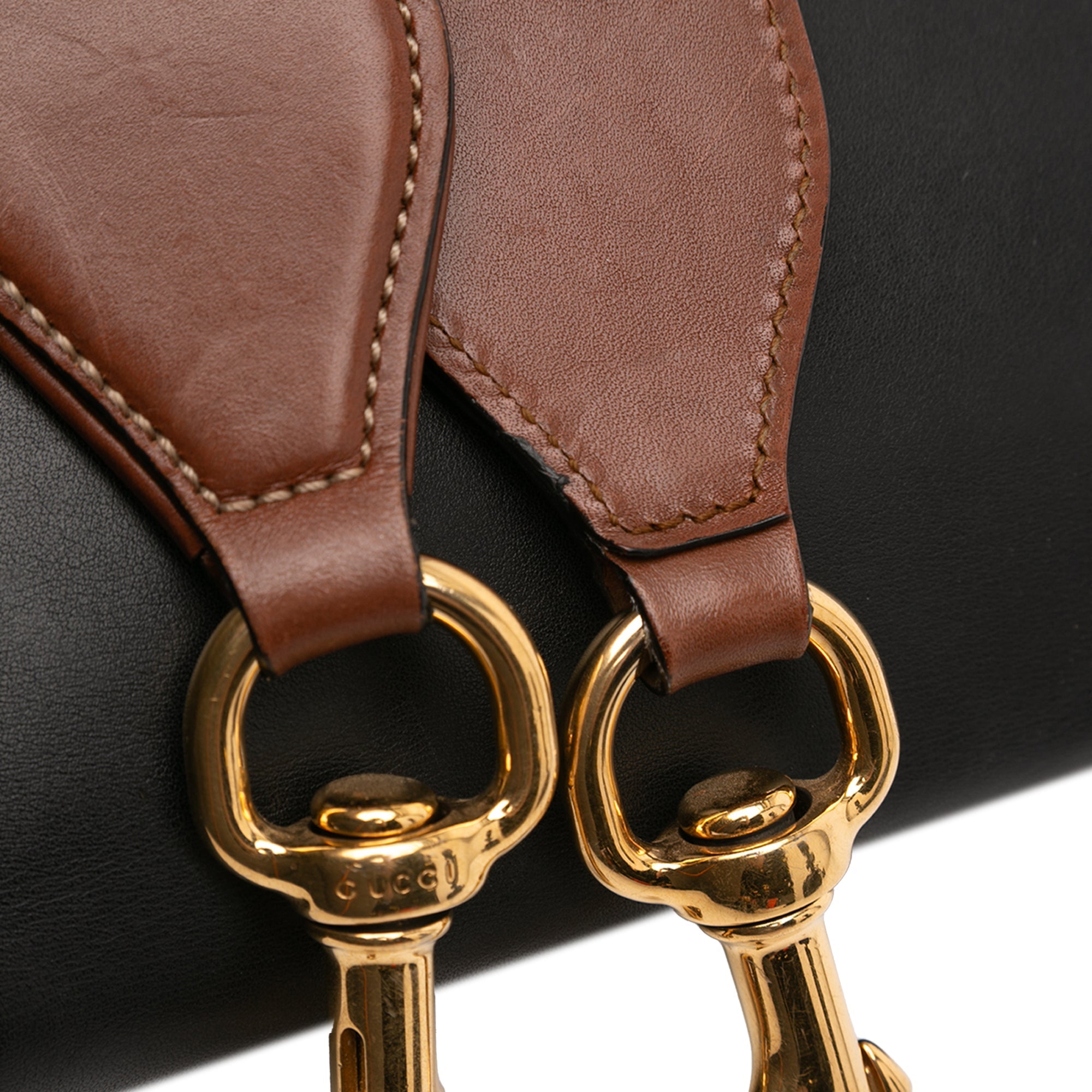 Padlock Saddle Shoulder Bag GG Coated Canvas and Leather Medium