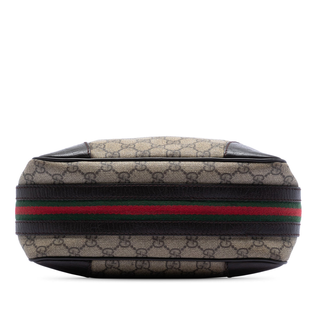 Front Zip Messenger GG Coated Canvas Medium