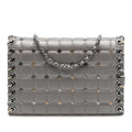 Piercing Chain Flap Bag CC Studded Quilted Lambskin Small