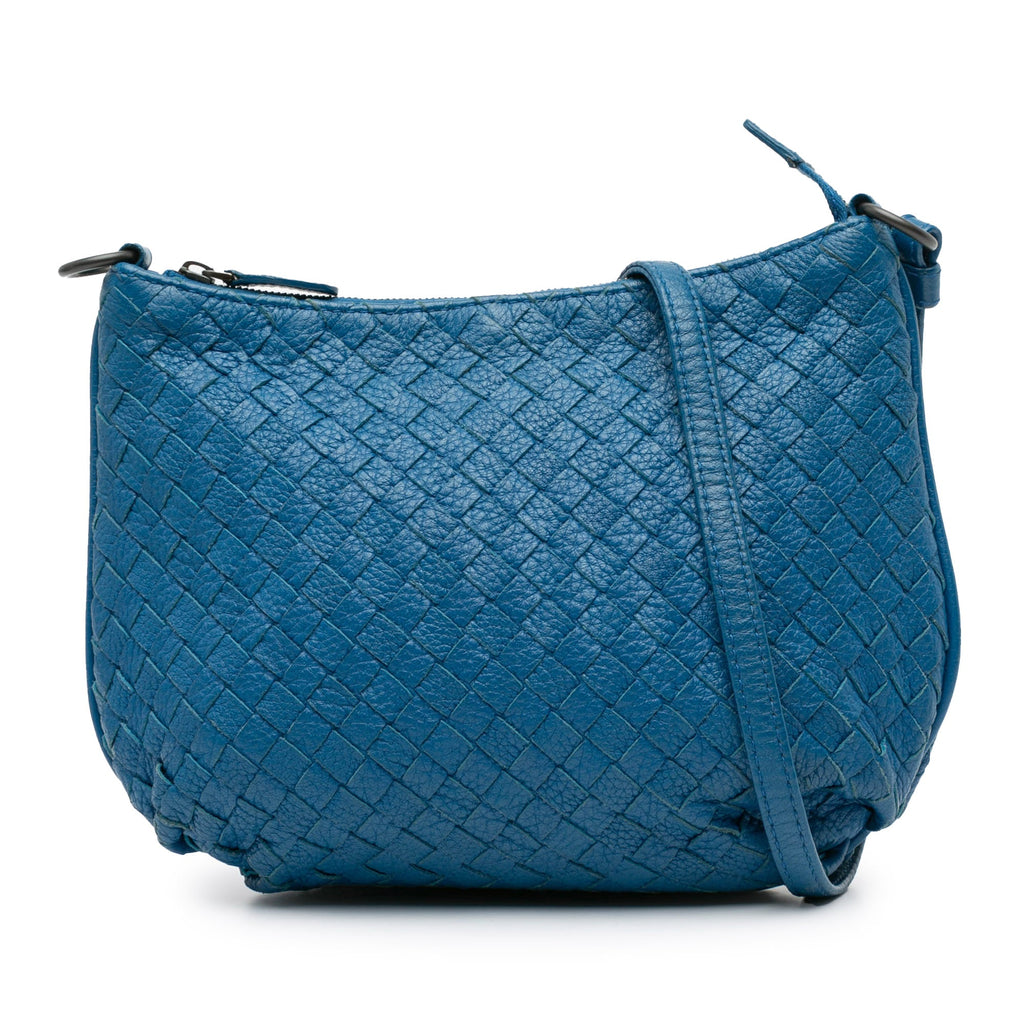 Saddle Zip Messenger Bag Intrecciato Nappa Small
