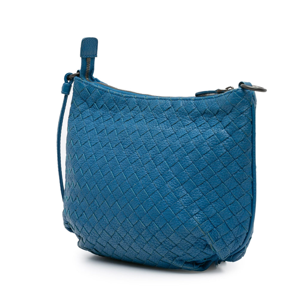 Saddle Zip Messenger Bag Intrecciato Nappa Small