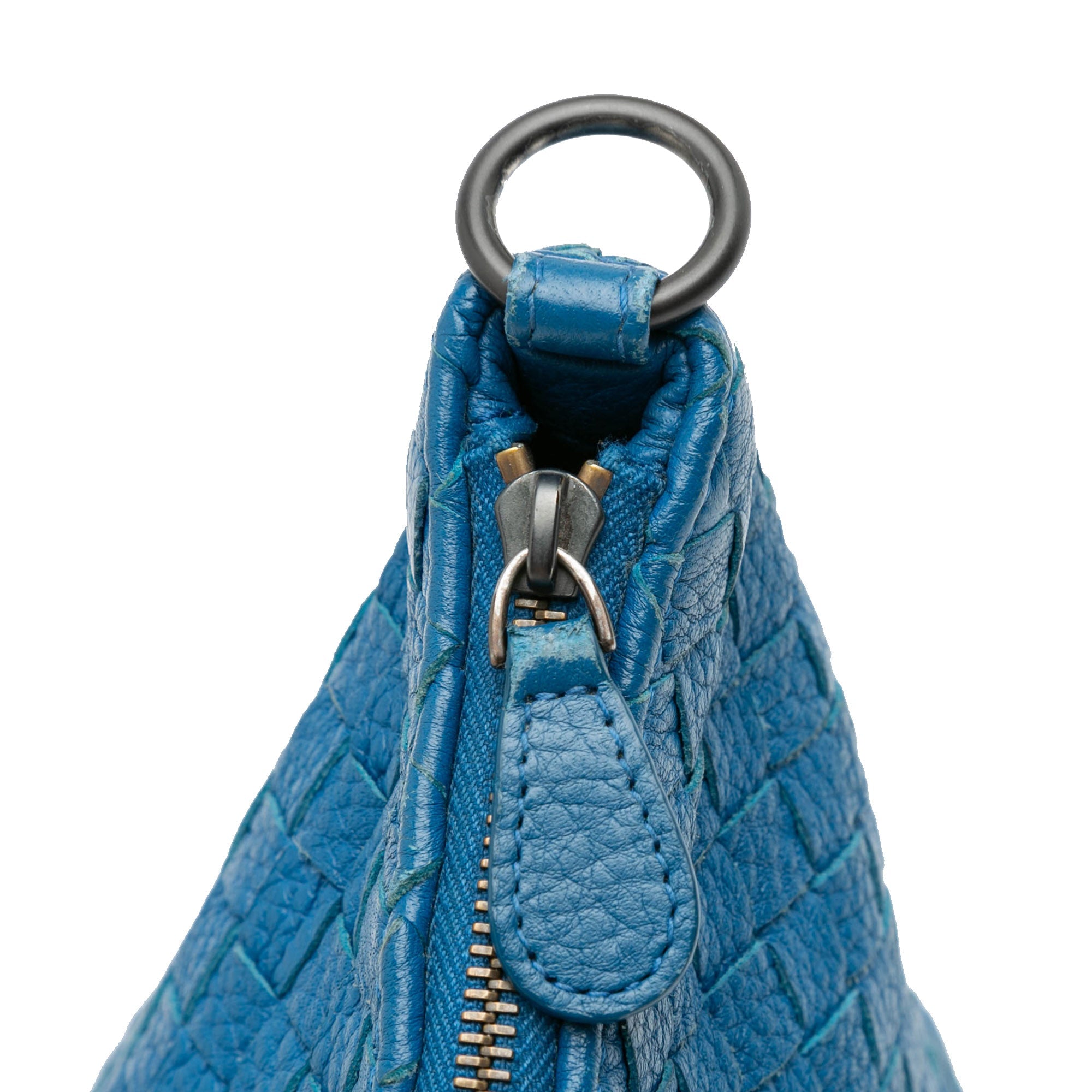 Saddle Zip Messenger Bag Intrecciato Nappa Small