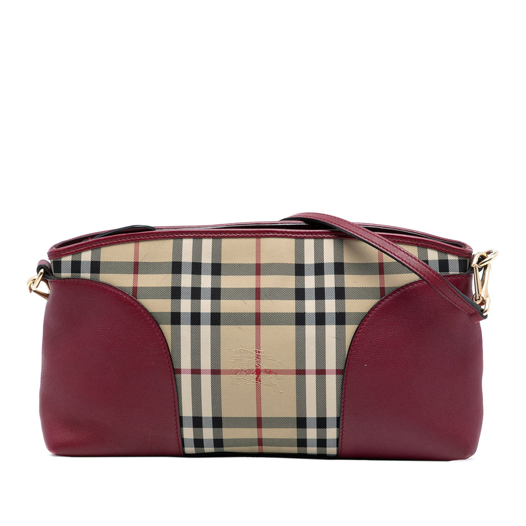 Chichester Crossbody Bag Horseferry Check Canvas and Leather Small
