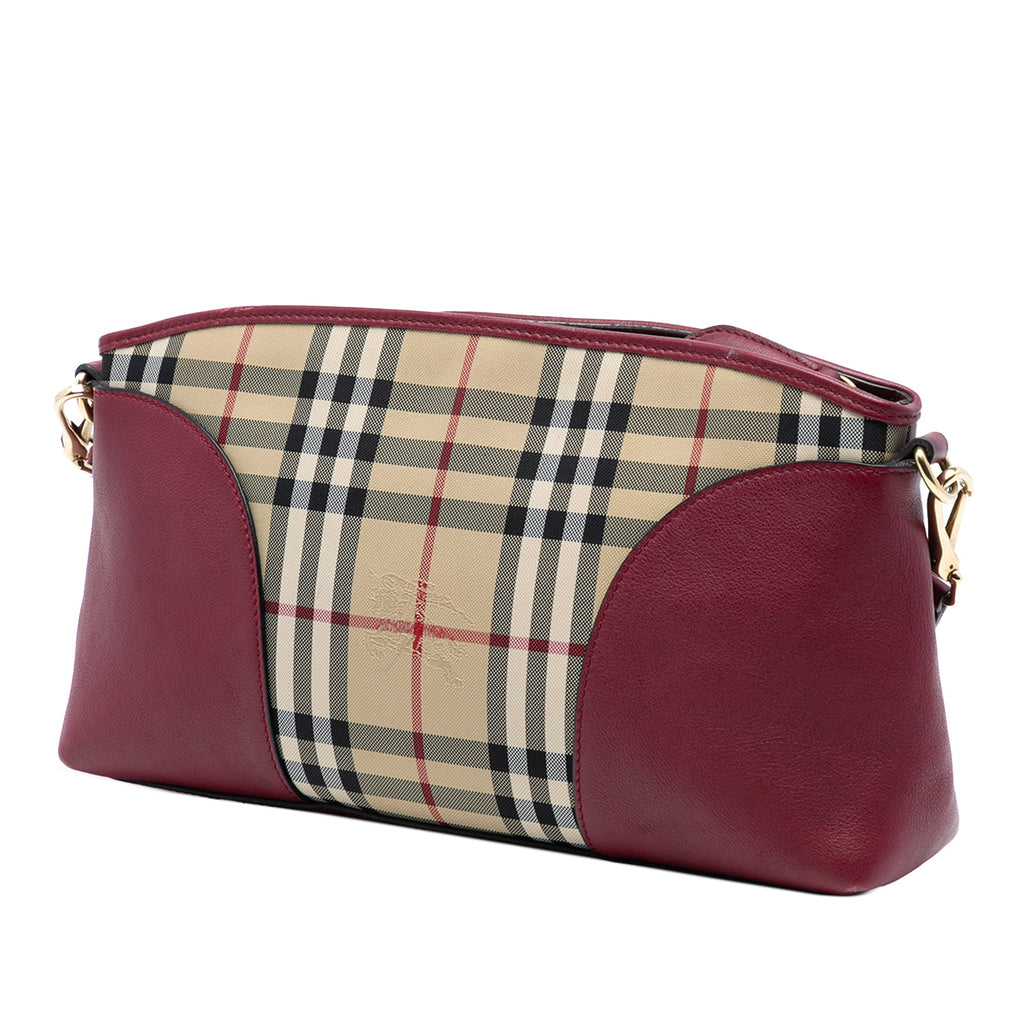 Chichester Crossbody Bag Horseferry Check Canvas and Leather Small