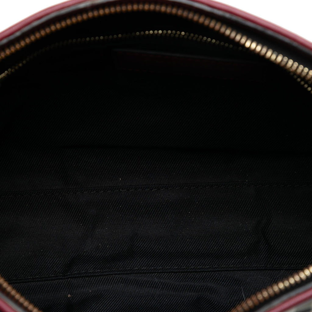 Chichester Crossbody Bag Horseferry Check Canvas and Leather Small