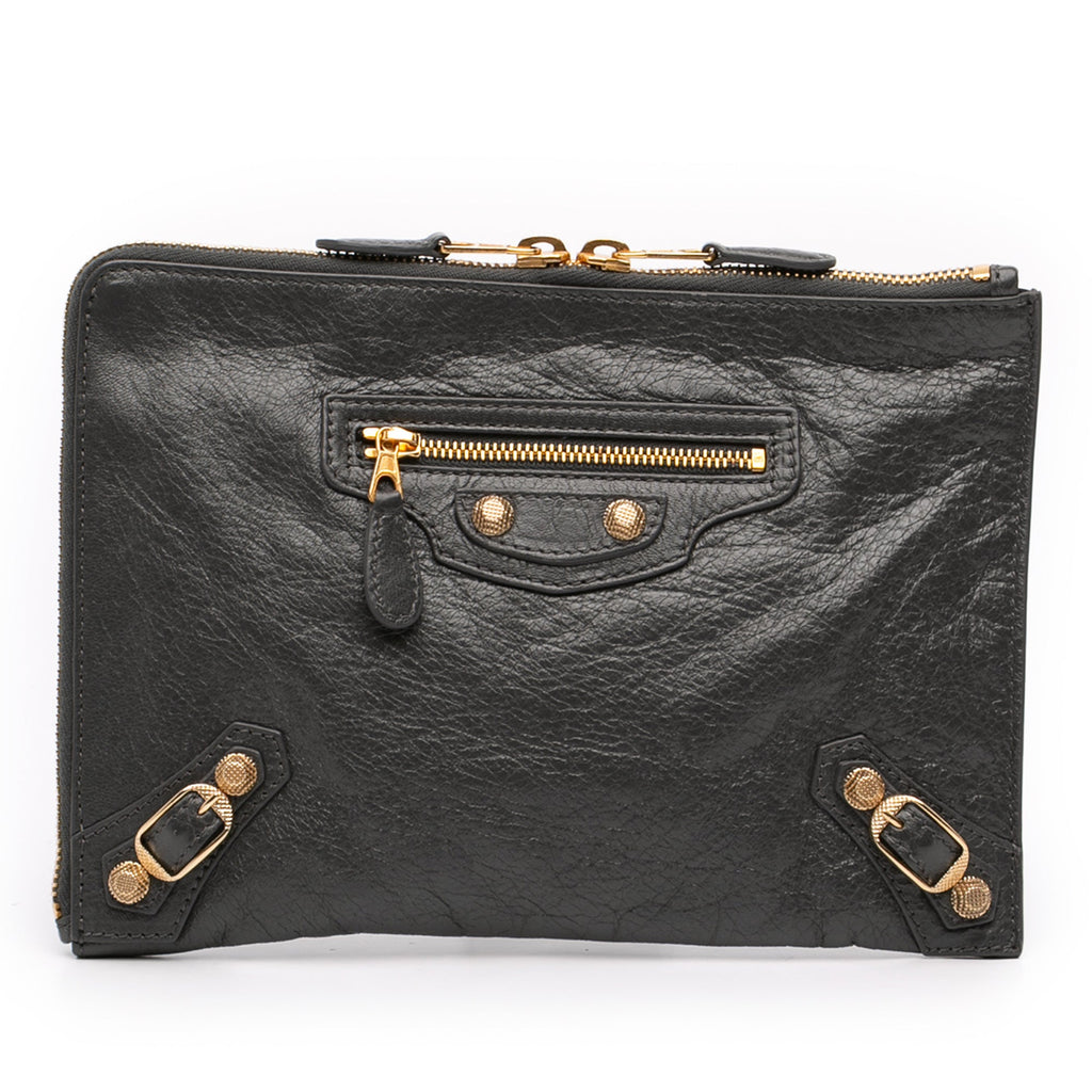 Flat Crossbody Giant Studs Leather