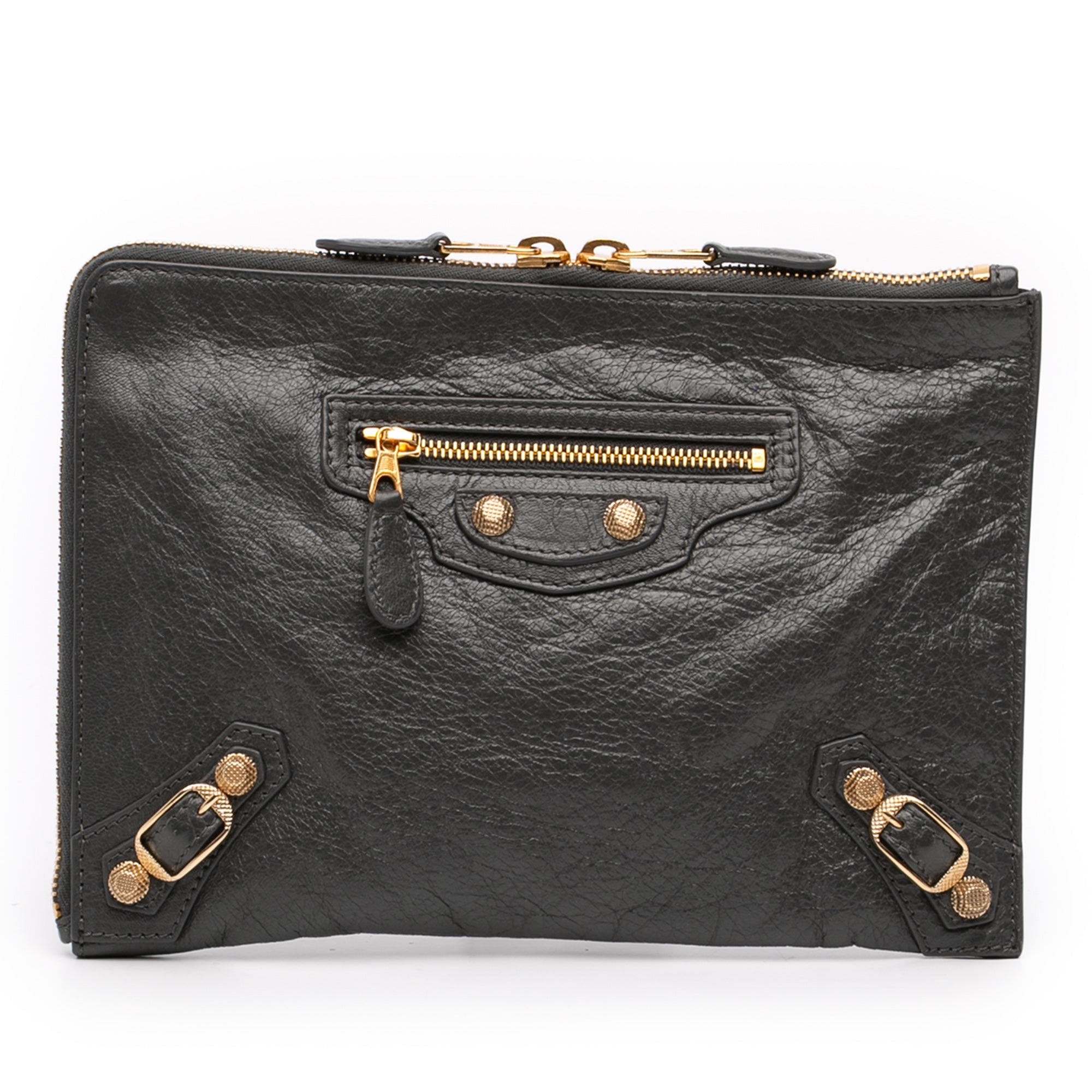 Flat Crossbody Giant Studs Leather