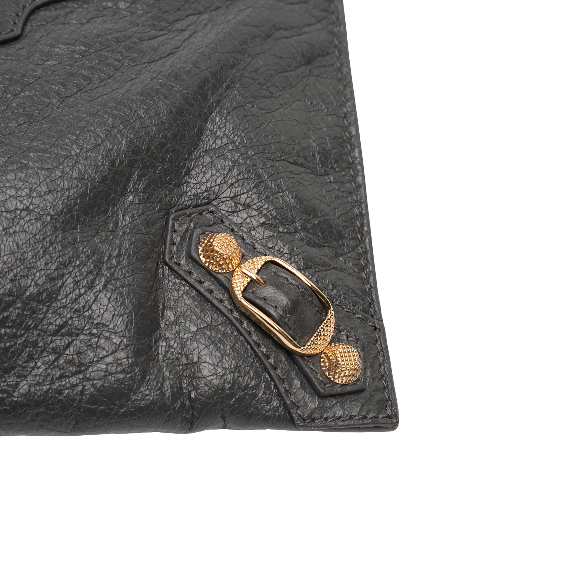 Flat Crossbody Giant Studs Leather