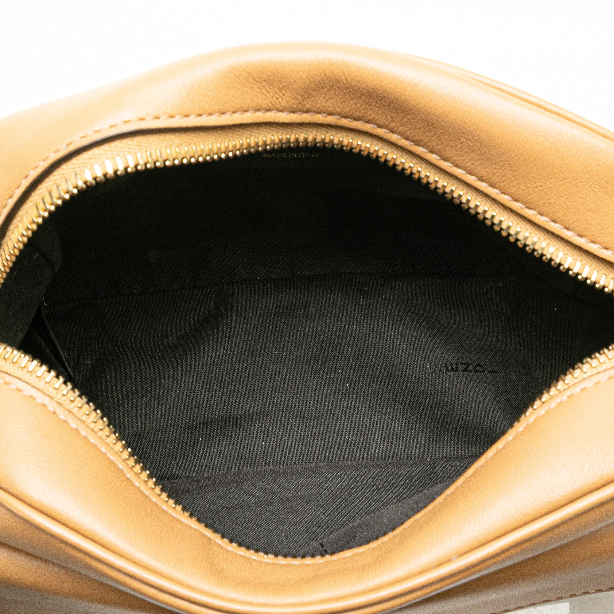 Baguette Camera Crossbody Bag Leather