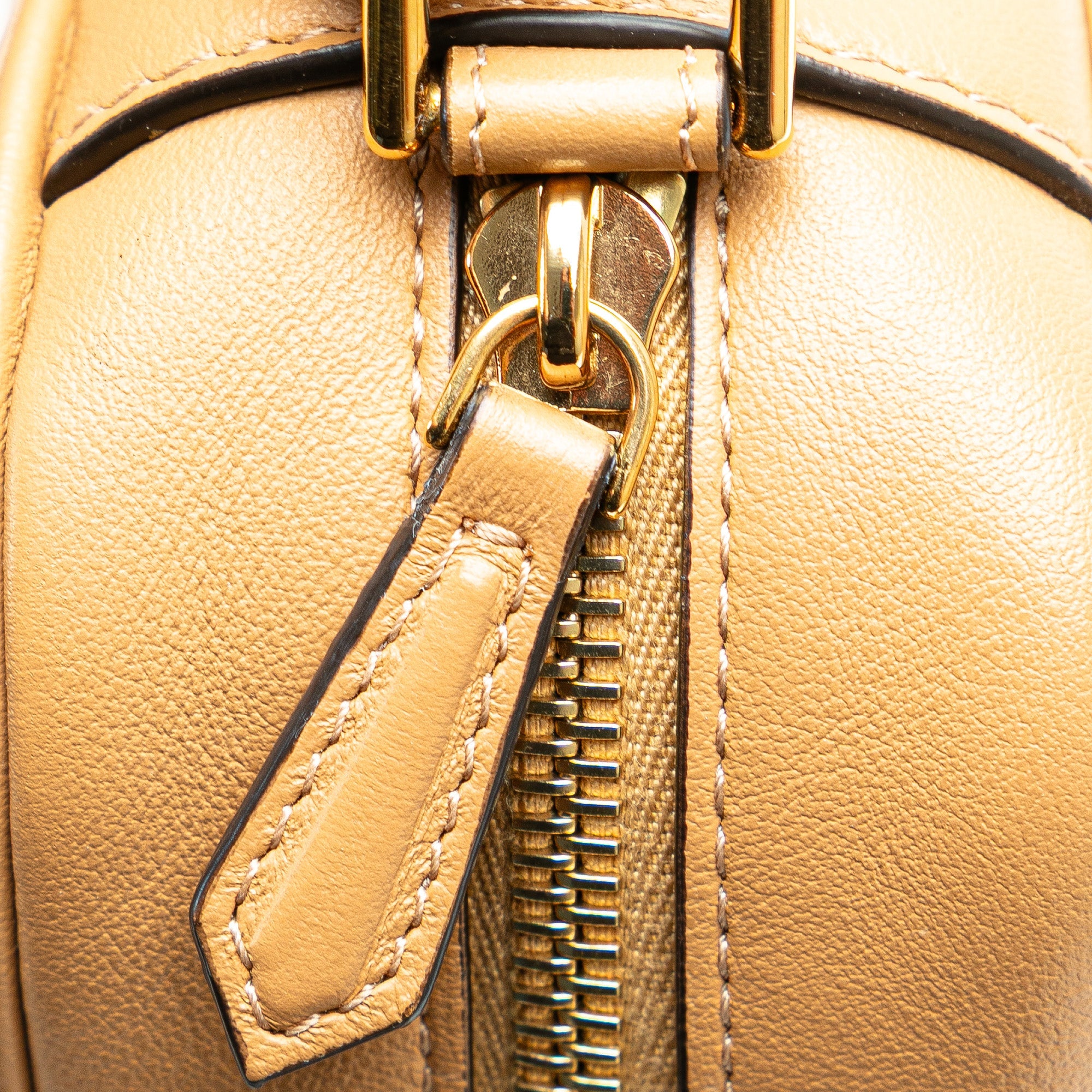 Baguette Camera Crossbody Bag Leather
