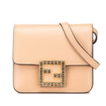 Fab Shoulder Bag Leather with Crystal Detail