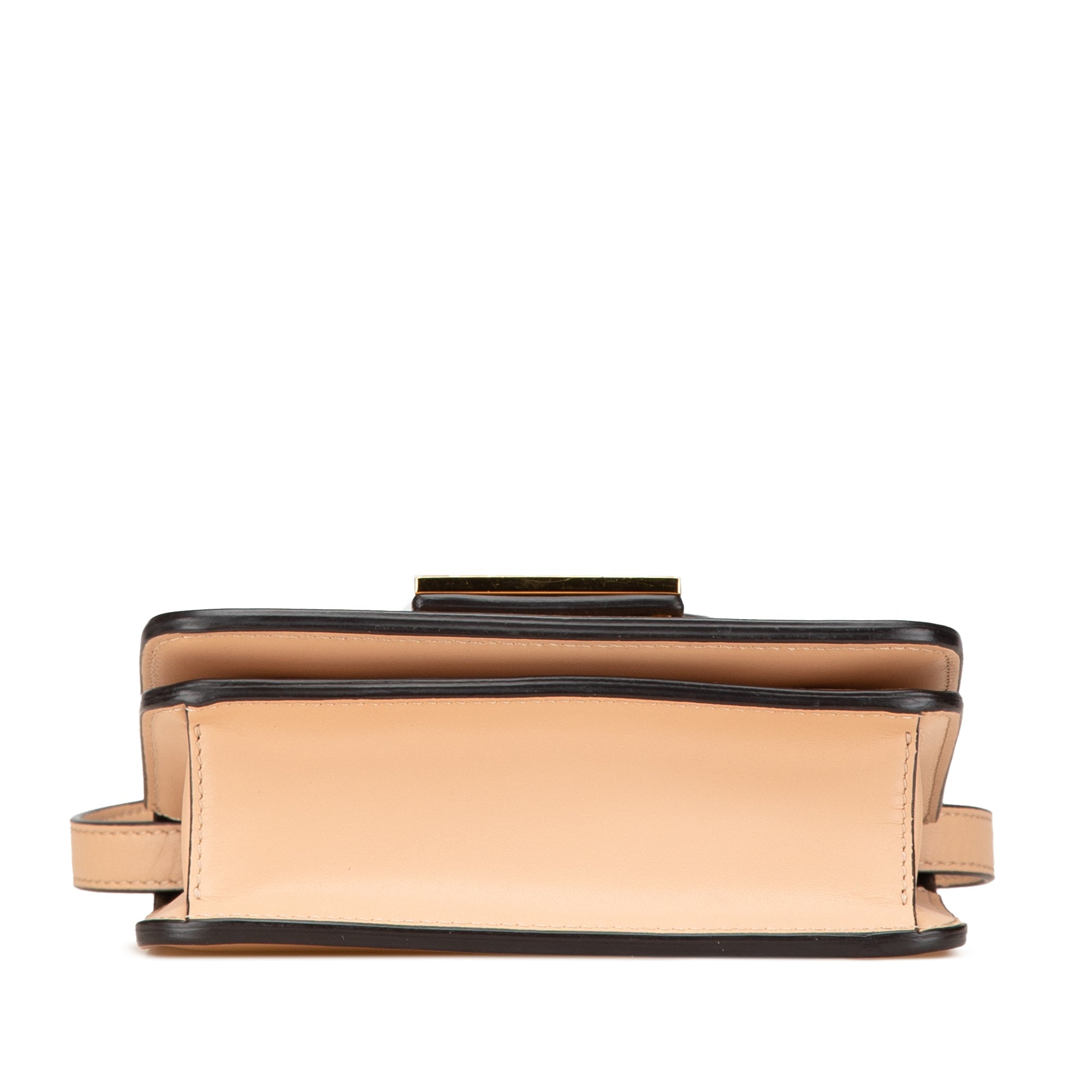 Fab Shoulder Bag Leather with Crystal Detail