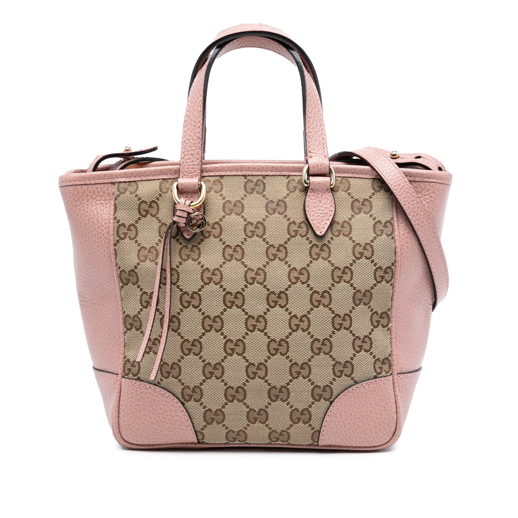 Bree Convertible Tote GG Canvas with Leather Small