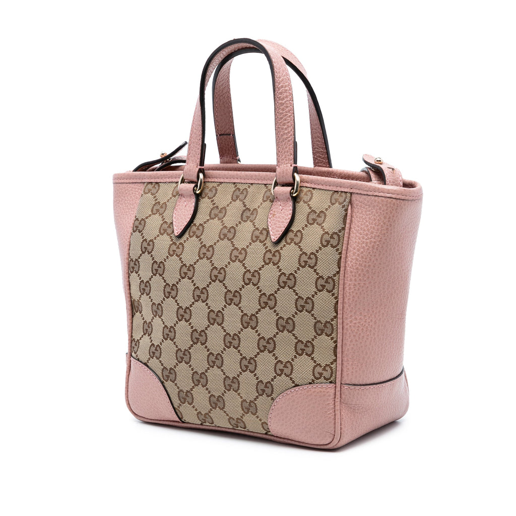 Bree Convertible Tote GG Canvas with Leather Small