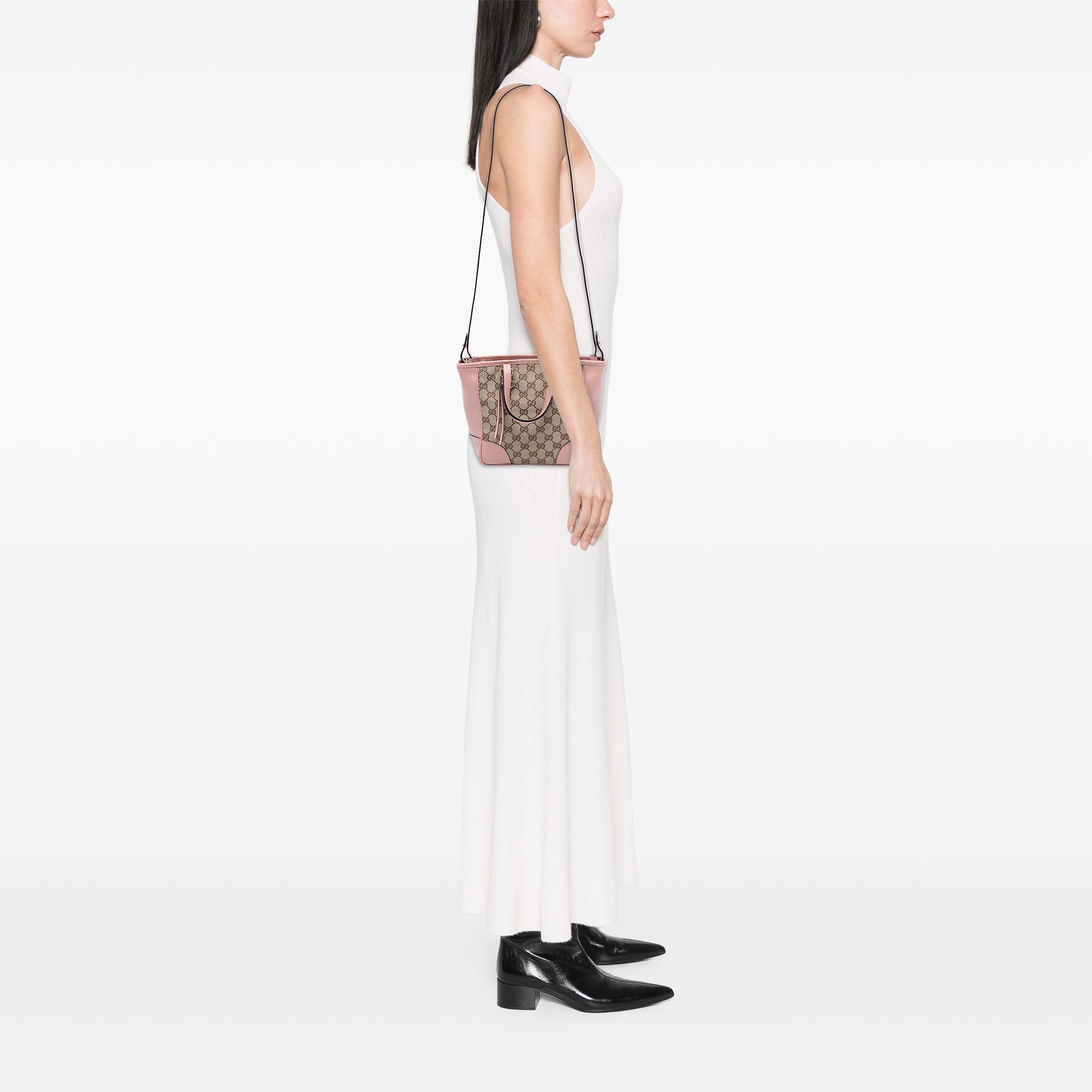Bree Convertible Tote GG Canvas with Leather Small