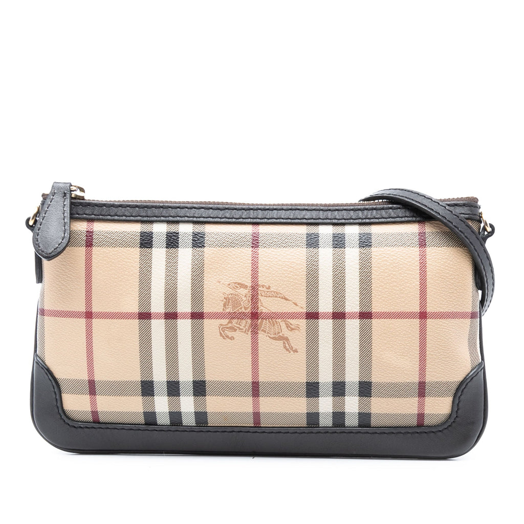 Peyton Crossbody Clutch Haymarket Coated Canvas Small