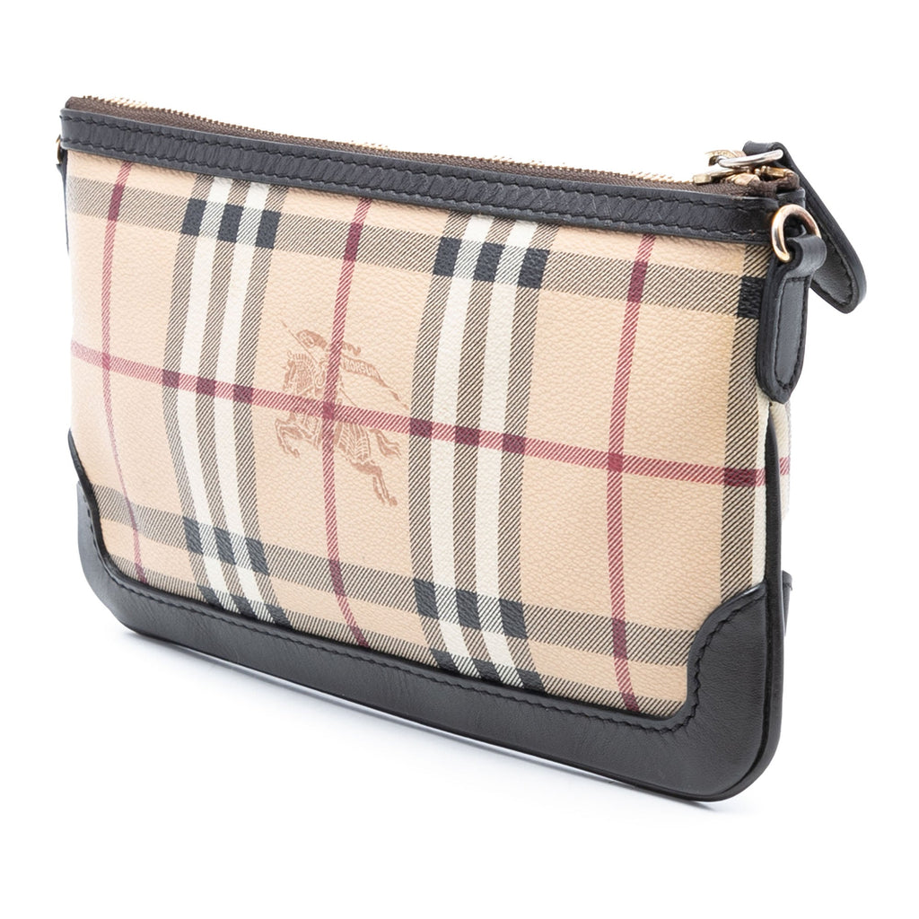 Peyton Crossbody Clutch Haymarket Coated Canvas Small