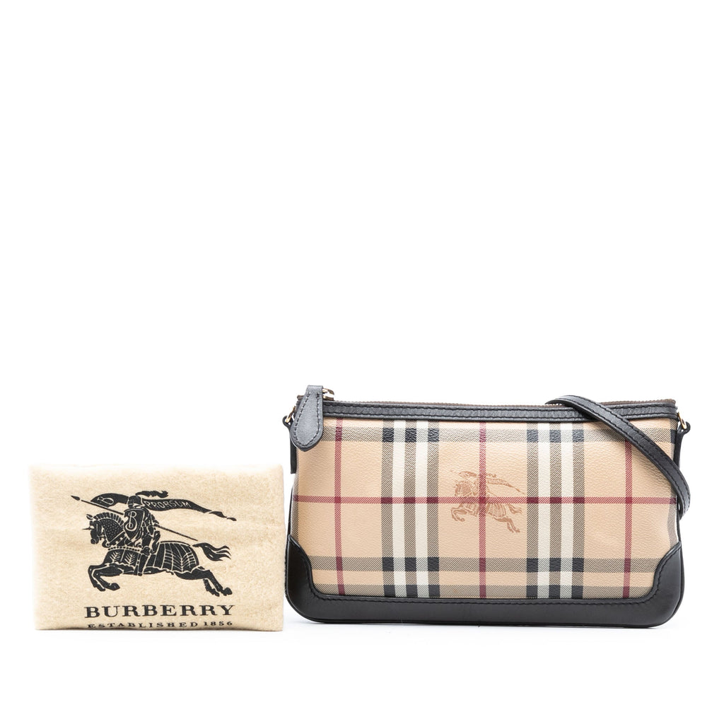 Peyton Crossbody Clutch Haymarket Coated Canvas Small