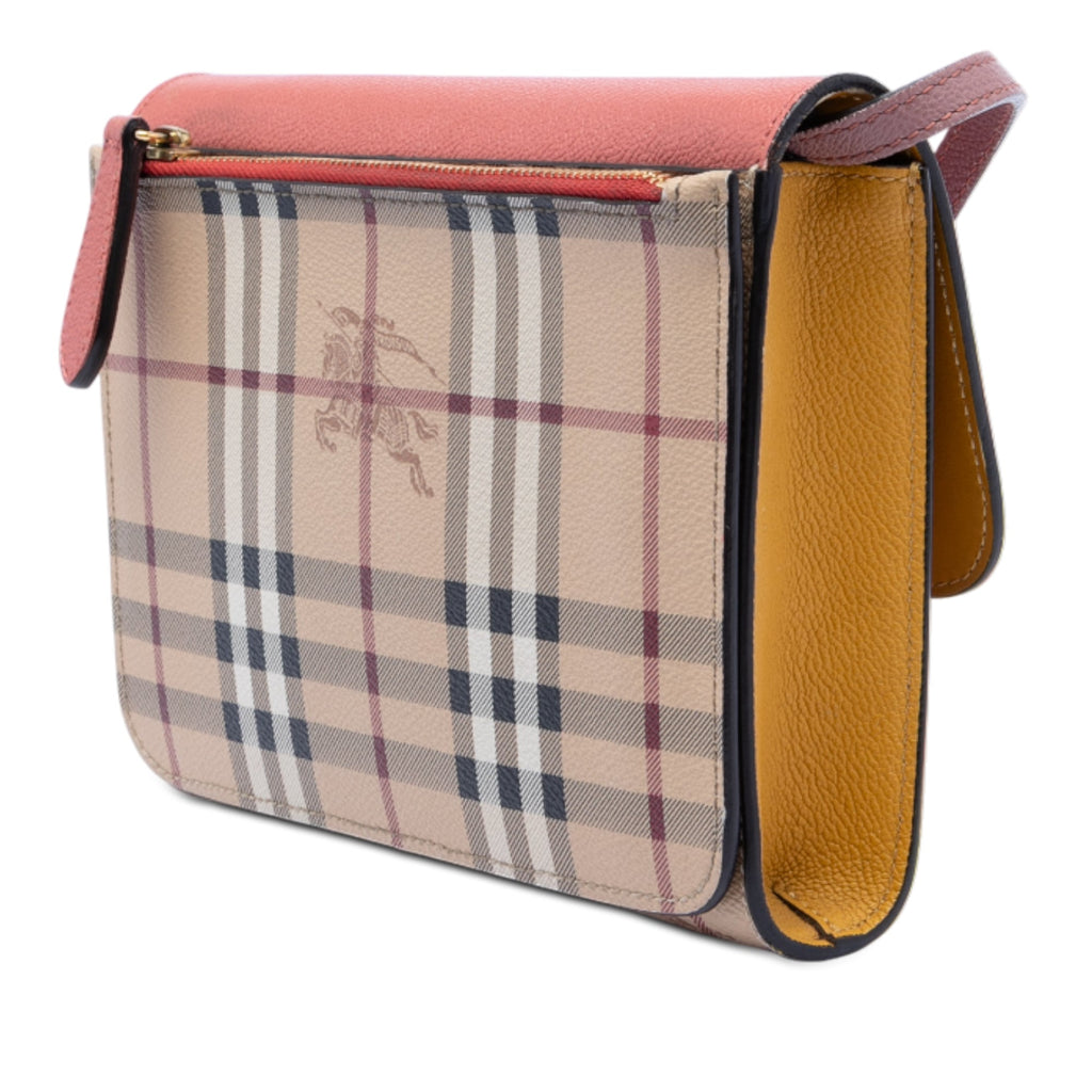 Loxley Crossbody Bag Haymarket Coated Canvas and Leather Small