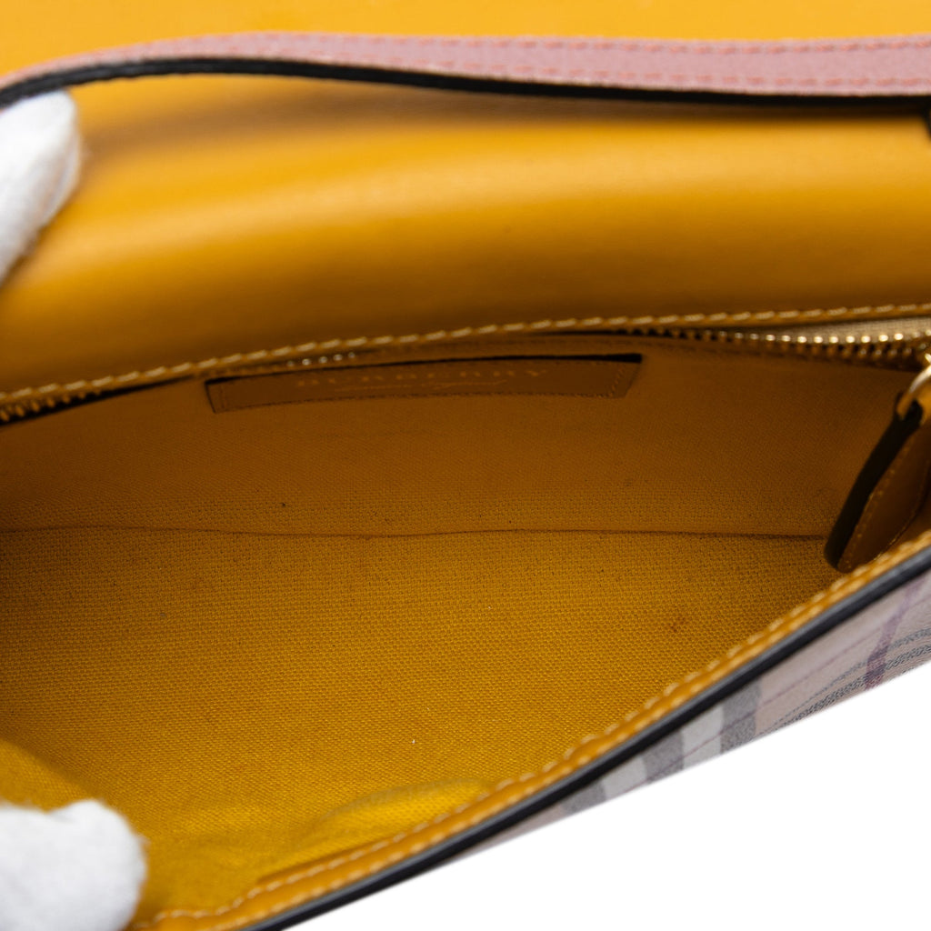 Loxley Crossbody Bag Haymarket Coated Canvas and Leather Small