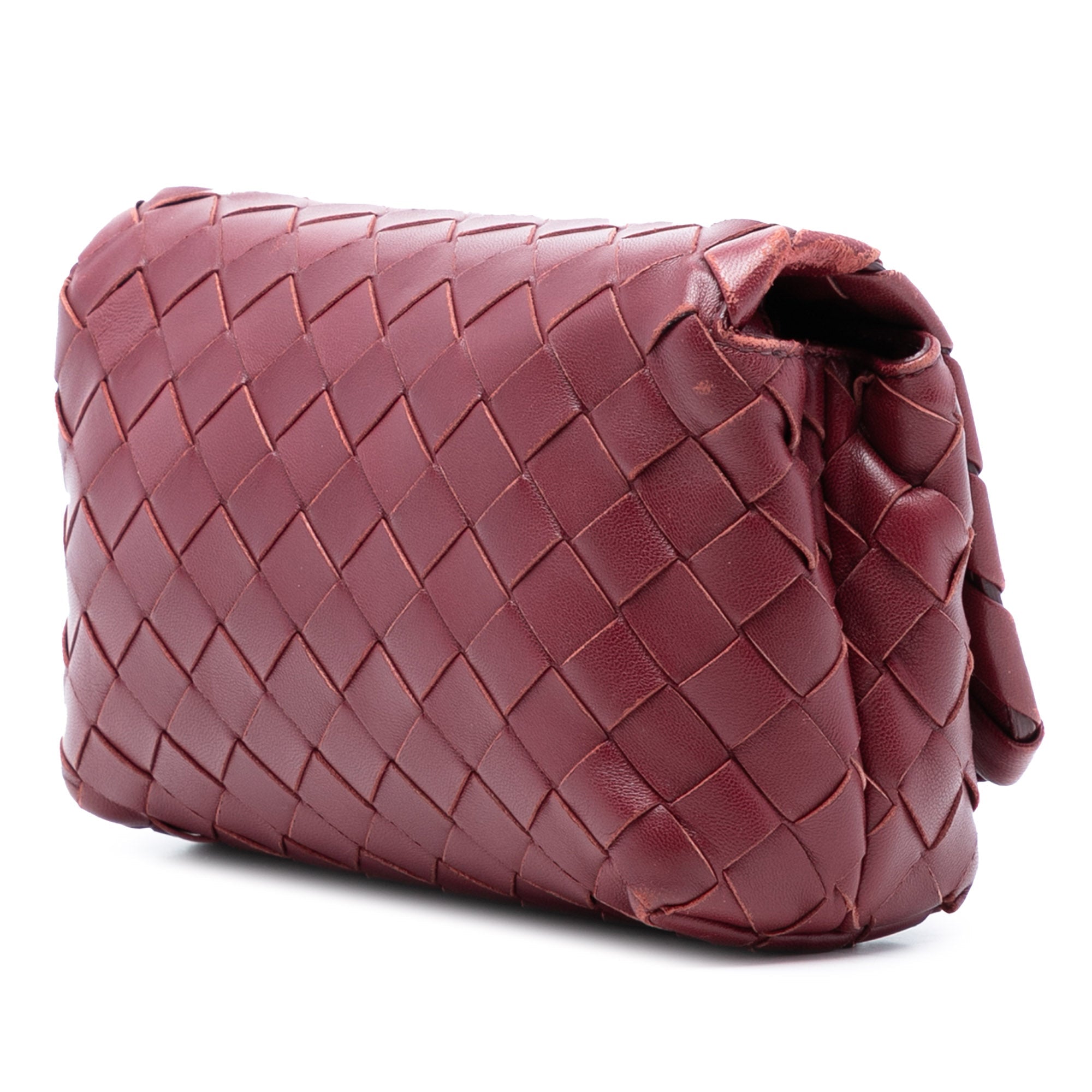 Full Flap Crossbody Bag Intrecciato Nappa Mini