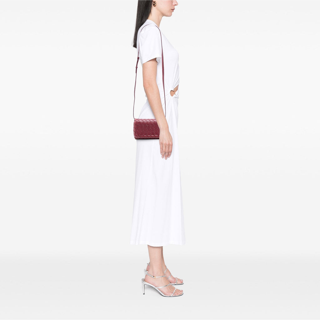 Full Flap Crossbody Bag Intrecciato Nappa Mini