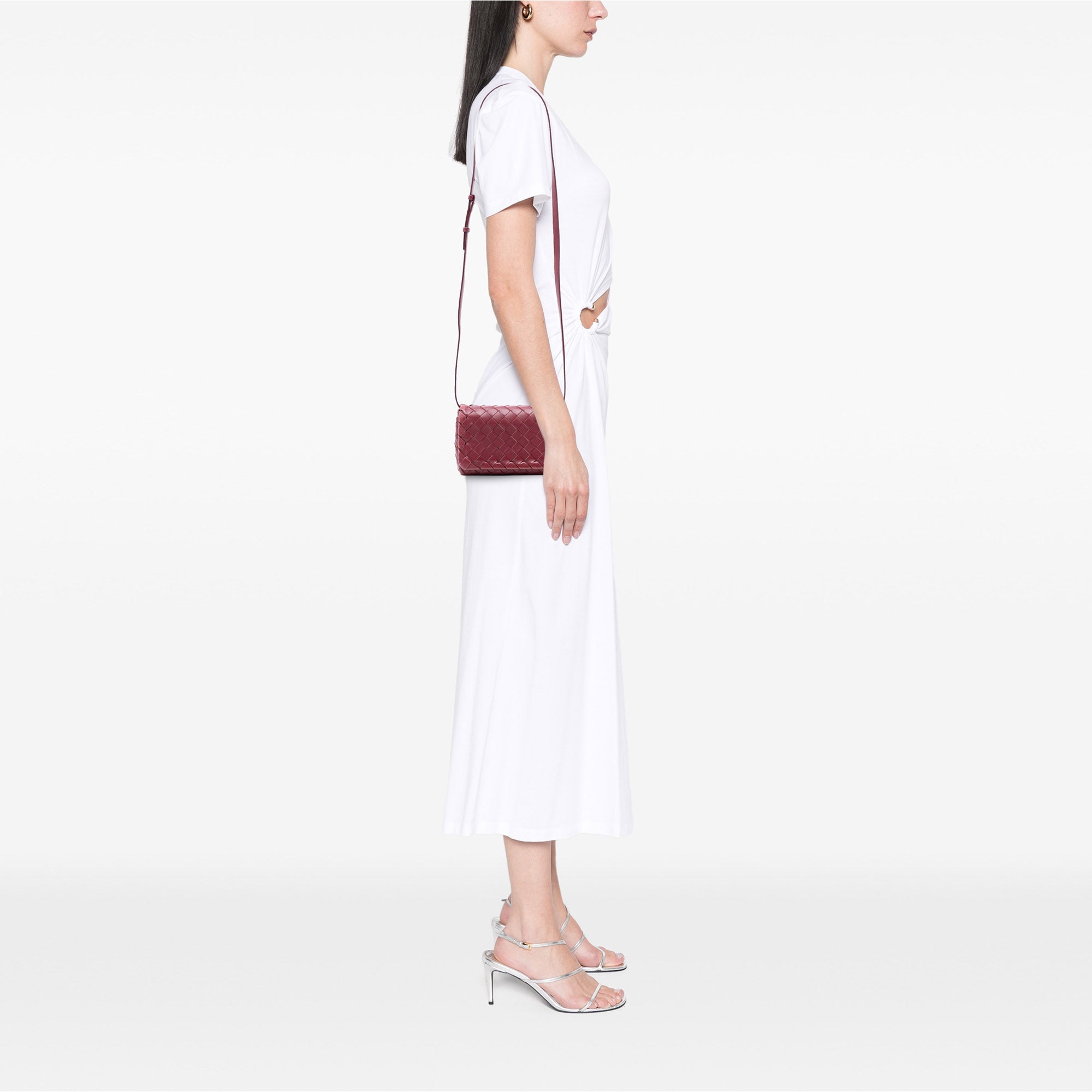 Full Flap Crossbody Bag Intrecciato Nappa Mini