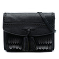 Macken Crossbody Bag Leather with Fringe Small