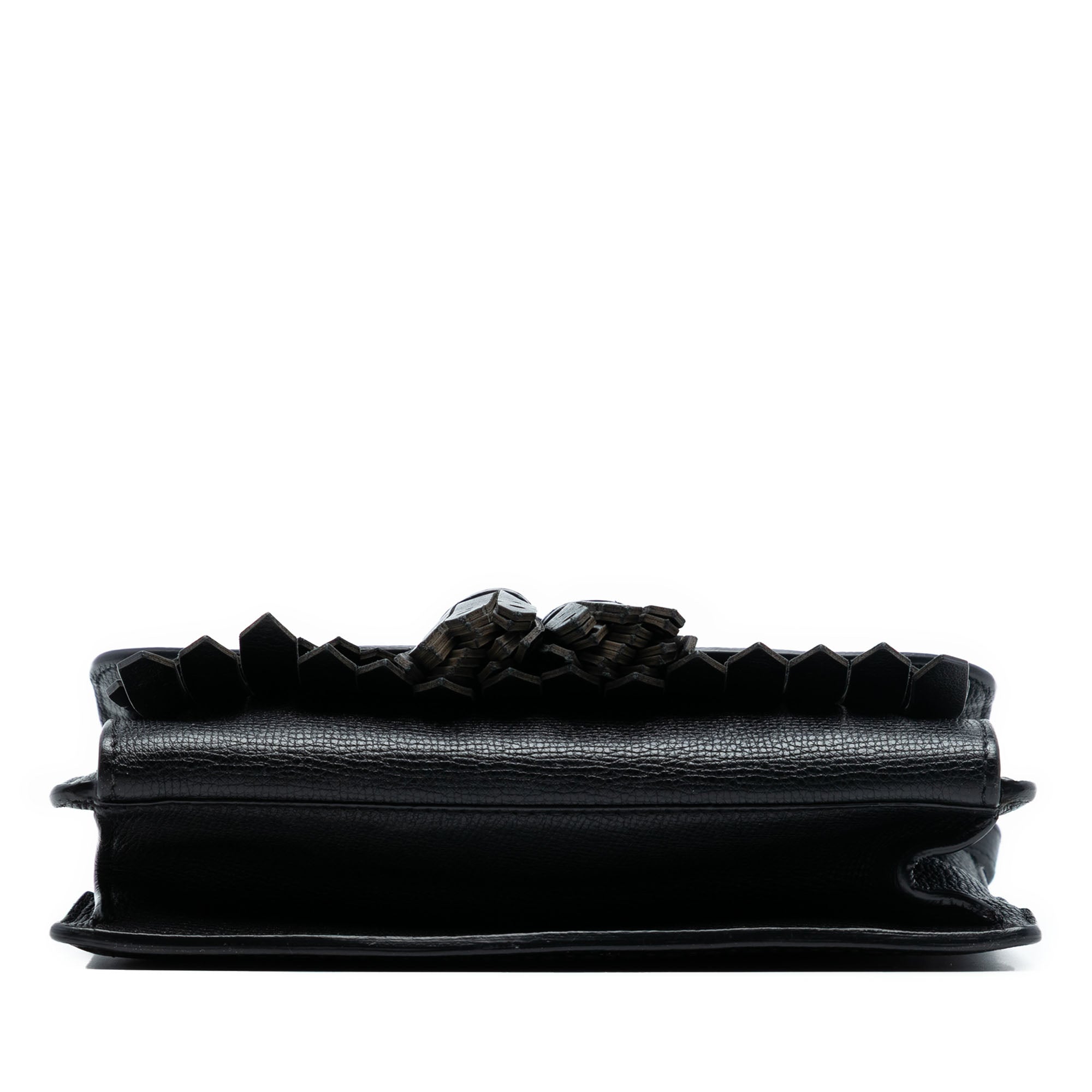 Macken Crossbody Bag Leather with Fringe Small