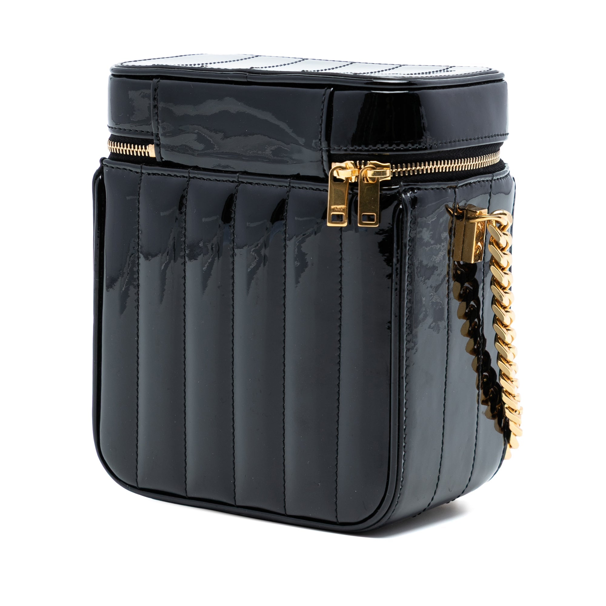 Vicky Crossbody Bag Vertical Quilted Patent Medium