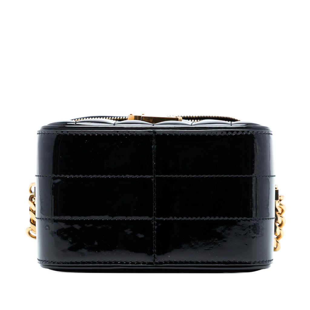 Vicky Crossbody Bag Vertical Quilted Patent Medium