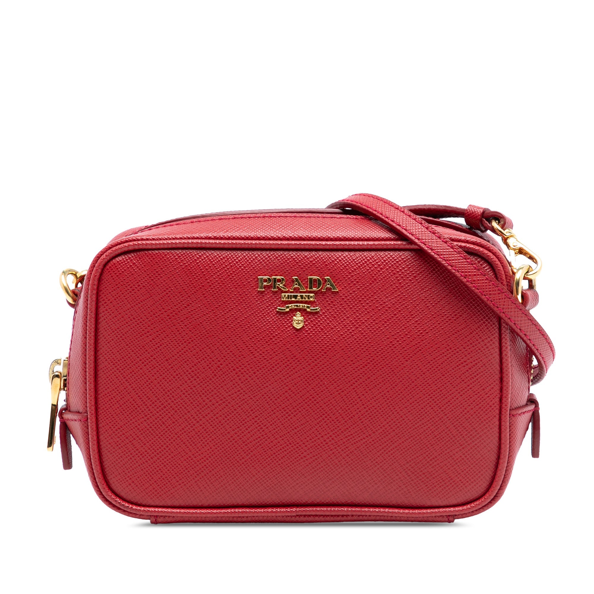 Zip Crossbody Bag Saffiano Leather Mini