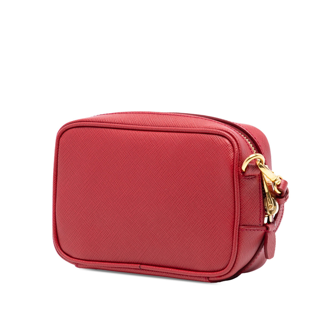 Zip Crossbody Bag Saffiano Leather Mini