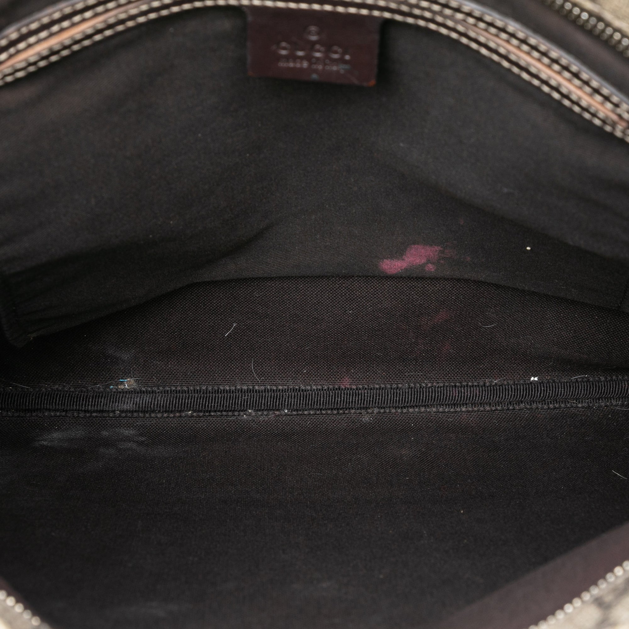 Zip Top Messenger Bag GG Coated Canvas Large