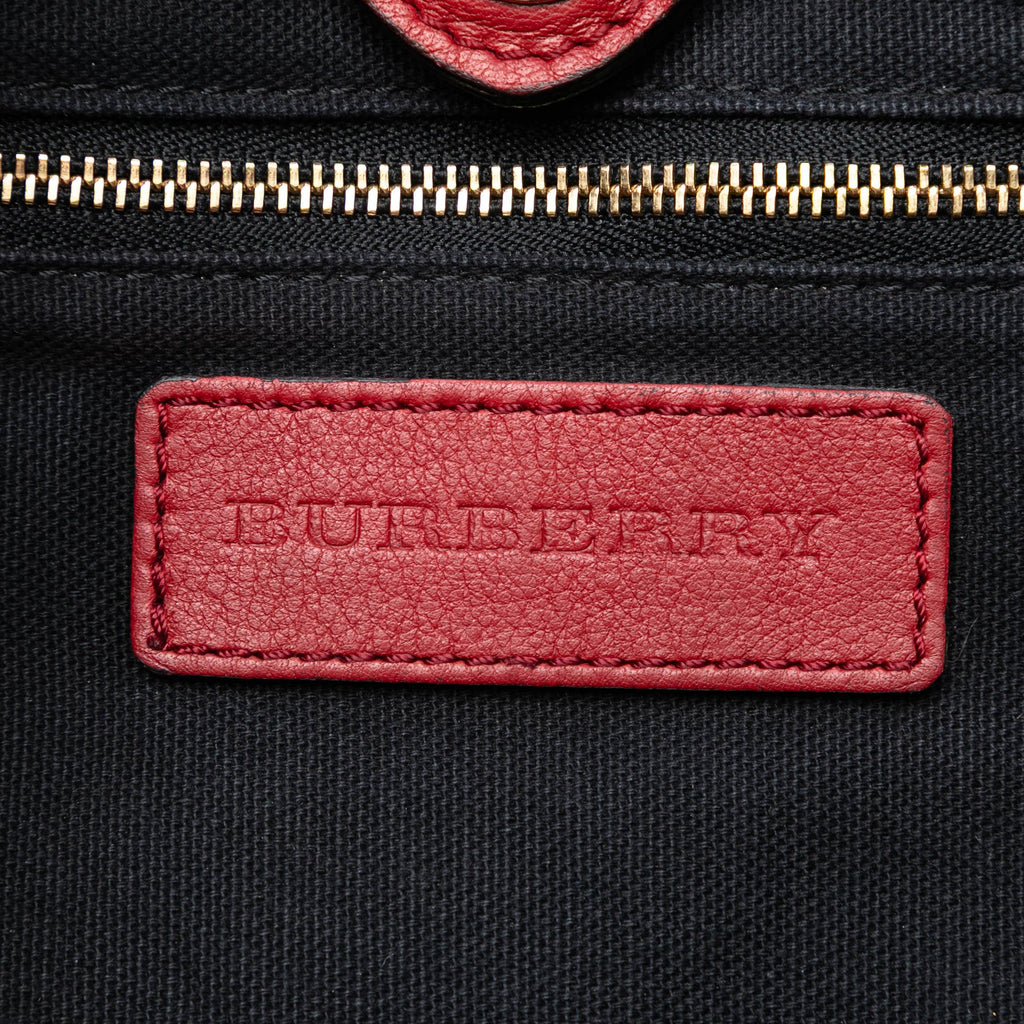 Little Crush Crossbody Bag Leather and House Check Canvas