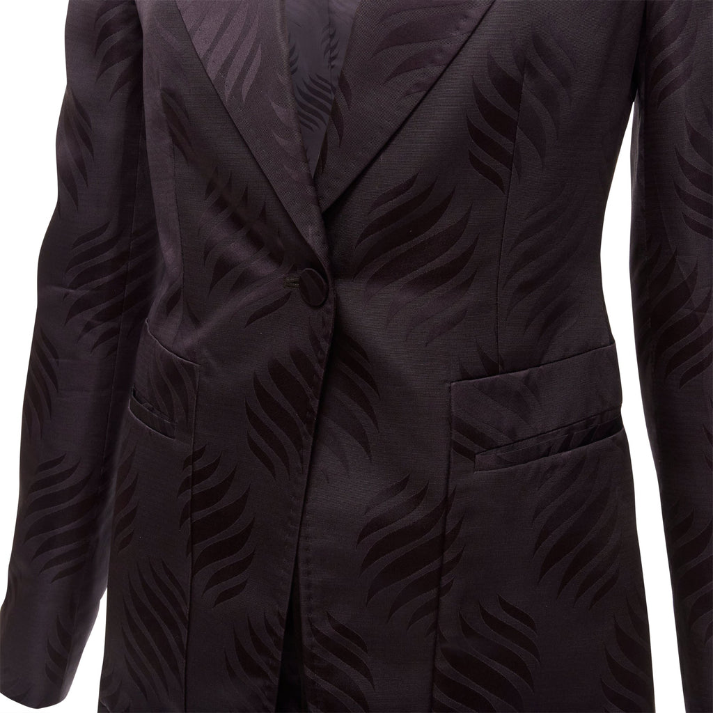 Women's Gucci Tom Ford oriental leaf jacquard blazer skirt su