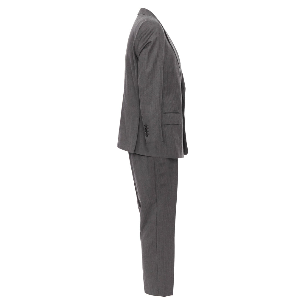 Men's Gucci Vintage Stripe Cropped Sleeve Blazer Suit