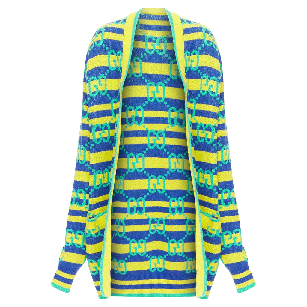 Women's Gucci gg monogram stripe cardigan