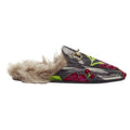Women's Gucci Princetown Floral Jacquard Fur Lined Loafer