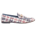 Women's Gucci red tweed horsebit loafers