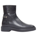 Women's Gucci black monogram ankle boots