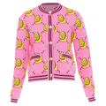 Women's Gucci pink cotton lion cropped cardigan