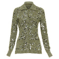 Women's Gucci green boucle sequin cardigan