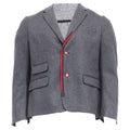 Men's Gucci Cambridge Flannel Jacket In Grey Wool