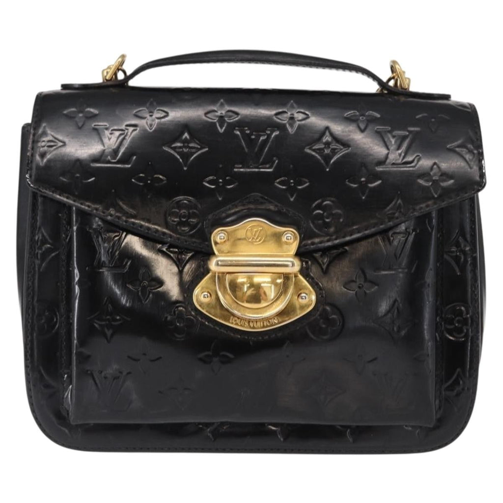 Louis Vuitton Mirada Handbag Monogram Vernis Black Patent_Leather Handbag (Pre-Owned)